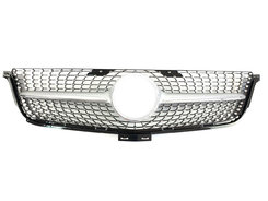 Решетка радиатора Silver Diamond на Mercedes-Benz ML-Class W166 2011-2015 года