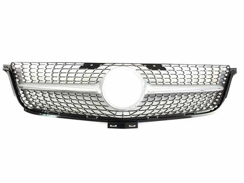 Решітка радіатора Silver Diamond на Mercedes-Benz ML-Class W166 2011-2015 року