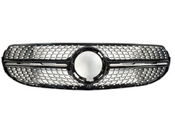 Решетка радиатора Black Normal Diamond на Mercedes-Benz GLC-Class X253 2019-2022 года