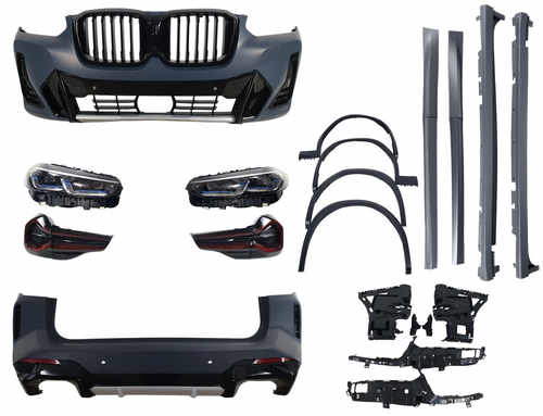 Комплект рестайлінгу (стиль M-Paket + оптика) на BMW X3 G01 2018-2022 роки