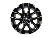 R22 Chrome Black (різноширокі) Диски на BMW X5 F15 2013-2018 року
