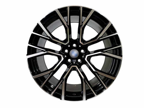 R22 Chrome Black (різноширокі) Диски на BMW X5 F15 2013-2018 року