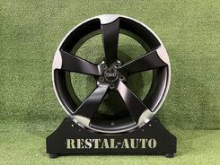 Диски Audi (Satin Black + Chrome) R20 одноширокі