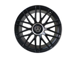 R22 Satin Black + Chrome (різноширокі) Диски на Mercedes-Benz GL-Class X164 2006-2009 року