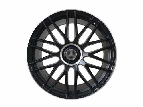 R22 Satin Black + Chrome (різноширокі) Диски на Mercedes-Benz GL-Class X164 2006-2009 року