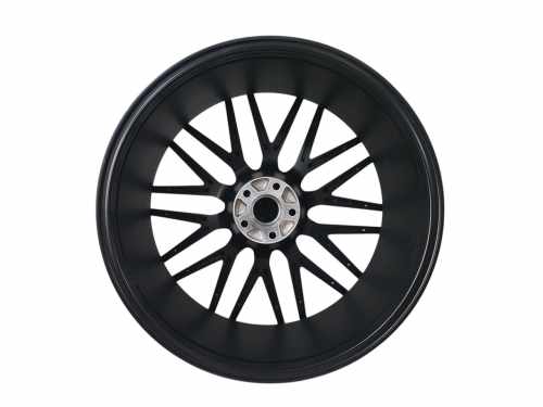 R22 Satin Black + Chrome (різноширокі) Диски на Mercedes-Benz GL-Class X164 2006-2009 року