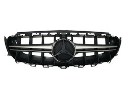 Решітка радіатора Silver Black (стиль AMG E63 S) на Mercedes-Benz E-Class W213 2016-2020 року