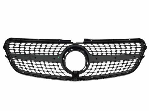 Решітка радіатора (Diamond Black) на Mercedes-Benz V-Class W447 2019-2023 року