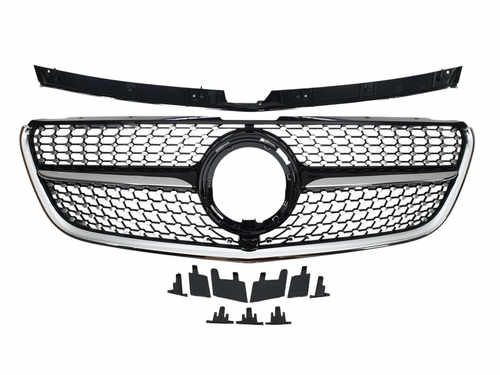 Решітка радіатора (Diamond Black) на Mercedes-Benz VITO-Class W447 2019-2023 року