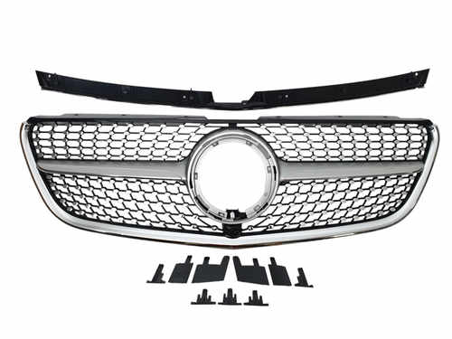 Решітка радіатора (Diamond Silver) на Mercedes-Benz VITO-Class W447 2019-2023 року