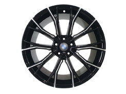 R20 Black+Milled (різноширокі) Диски на BMW 3 Series F30 / F31 2011-2018 року