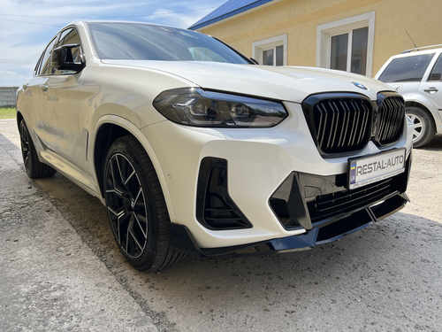 Губа (переднього бампера) Чорний глянець на BMW X3 G01 2022-2024 роки