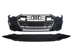 Передній бампер ( в стилі S6 ) на AUDI A6 C8 2018-2023 року