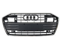 Решітка радіатора Gray Chrome ( під радари ) на AUDI A6 C8 2018-2023 року