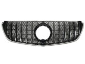 Решетка радиатора Chrome Black V2 (с местом под камеру) GT на Mercedes-Benz V-Class W447 2014-2019 года