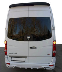 Накладка на задній бампер V2 (під фарбування) для Volkswagen Crafter 2006-2017рр.