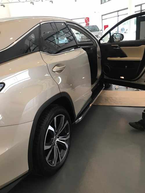 Бічні підніжки BlackLine (2 шт) для Lexus RX 2016↗ мм.