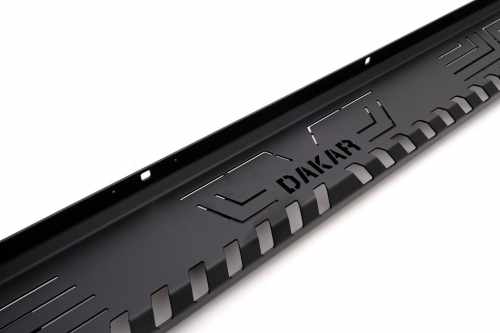 Боковые пороги Dakar V1 без LED (2 шт, металл) для SsangYong Musso ІІ 2018- гг