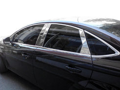 Молдинг дверних стійок (нерж) для Ford Mondeo 2008-2014 років.