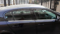 Зовнішня окантовка стекол (нерж) SW, Carmos - Турецька сталь для Opel Astra H 2004-2013рр.