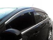 Вітровики з хромом (6 шт., Sunflex) HB для Ford Focus III 2011-2017 років.