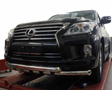 Передня захист Gronder (2008-2015 нерж) для Lexus LX570/450d