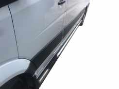 Бічні труби (2 шт., нерж.) d60, середня база для Mercedes Sprinter 2018↗ мм.