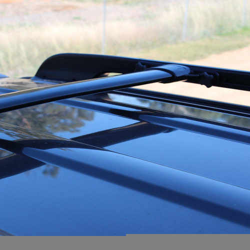 Поперечные рейлинги для Toyota Land Cruiser 200 2007-2021 цвет черный