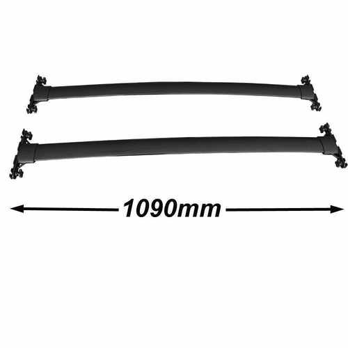 Поперечные рейлинги для Toyota Land Cruiser 200 2007-2021 цвет черный