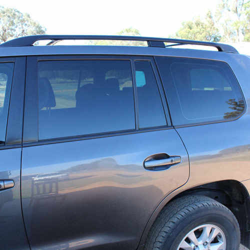 Поперечные рейлинги для Toyota Land Cruiser 200 2007-2021 цвет черный