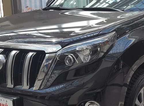 LED фари Style чорні Toyota Land Cruiser Prado 150 рестайлінг 2013-2017