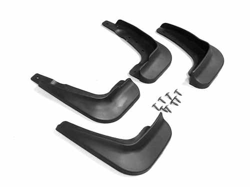 Бризковики Mitsubishi Lancer X без порогів комплект 4 шт.