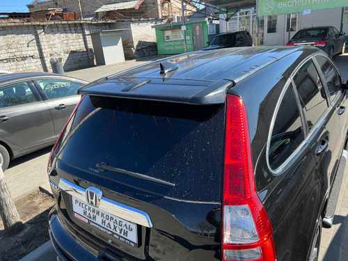 Спойлер козирок Honda CRV 2006-2012 ABS пластик, колір чорний
