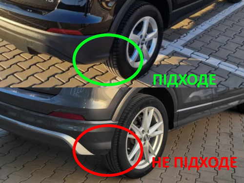 Бризковики Audi Q2 2016-2021, комплект 4 шт.