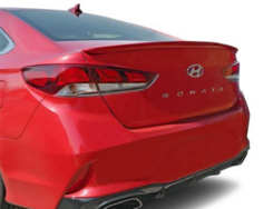 Спойлер ліп Hyundai Sonata LF рестайлінг 2018-2019 ABS пластик, коліір чорний глянець