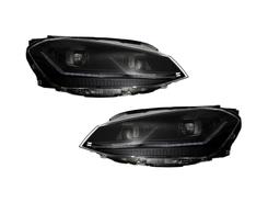 FULL LED BLACK фары Volkswagen Golf 7 2012-2016 в стиле рестайлинг 7.5