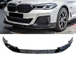 Накладка переднього бампера M Performance BMW 5 series G30 G31 LCI 2020-2023, чорний глянець артикул 8139