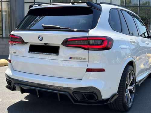 Обвіс накладка заднього бампера Paradigma BMW X5 G05 2018-2025 чорний глянець