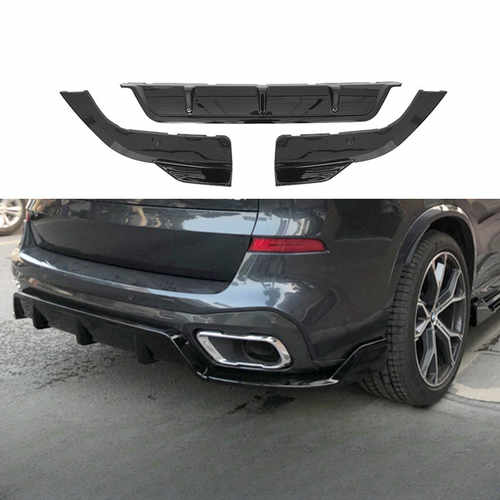 Обвіс накладка заднього бампера Paradigma BMW X5 G05 2018-2025 чорний глянець