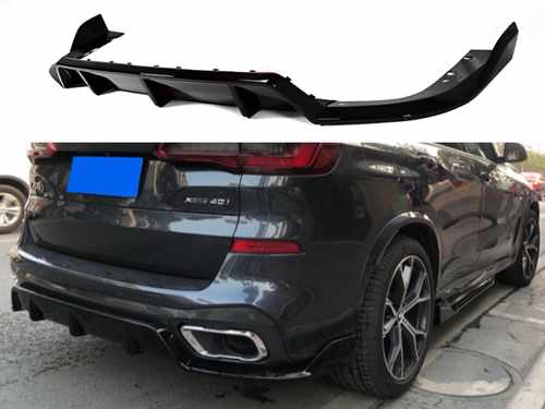 Обвіс накладка заднього бампера Paradigma BMW X5 G05 2018-2025 чорний глянець