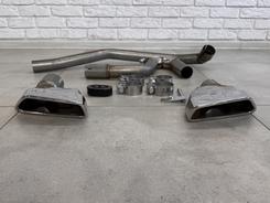 Вихлопні труби з насадками CHROME M Paket для BMW F10 2010-2016 у стилі G30