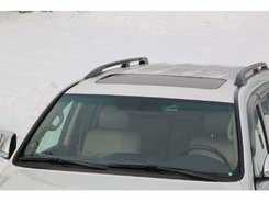 Рейлінги на дах Toyota Land Cruiser 200 2007-2021 якість оригіналу алюміній 2шт. колір чорний