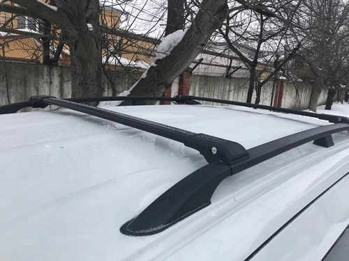 Багажник на рейлінги на ніжках Erkul Wingcarrier V1 для Nissan X-Trail 2014 +, чорний 2шт.