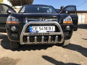 Кенгурятник WT004 (нерж.) для Hyundai Tucson JM 2004↗ мм.