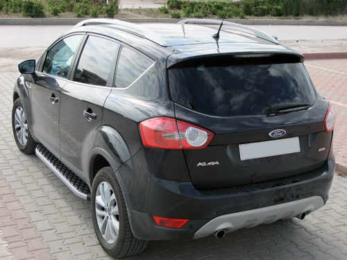 Бокові пороги BlackLine (2 шт, алюміній) для Skoda Karoq