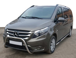 Бічні труби 2 шт., нерж. d60, Коротка/Середня бази для Mercedes Mercedes Vito 639, W447 2004+