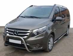 Бічні труби 2 шт., нерж. d60, Коротка/Середня бази для Mercedes Mercedes Vito 639, W447 2004+