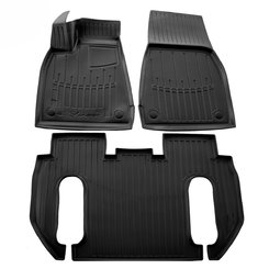 Килимки Stingray 3D (6-ти містний, 3 шт) для Fiat Sedici 2006- рр