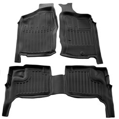 Килимки Stingray 3D (Для Navara (D22), Праворульний, 3 шт) для Nissan NP300 1999-2015