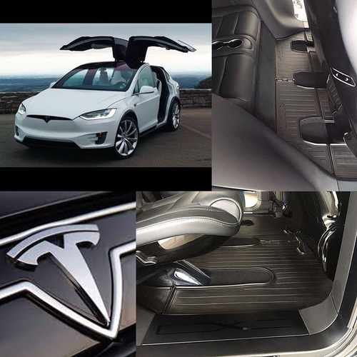 Гумові килимки в салон Tesla Model X 6-месный, Stingray